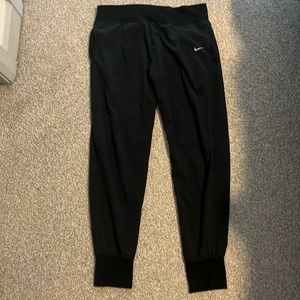 Black Nike dri fit running joggers